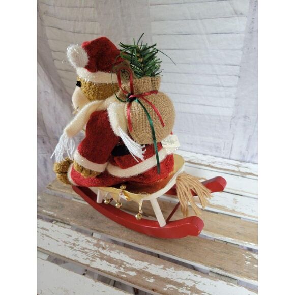 Rocking horse bear animated Xmas home decor singin - Picture 3 of 8